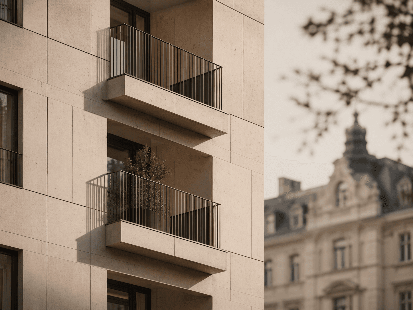 Architektonický detail budovy